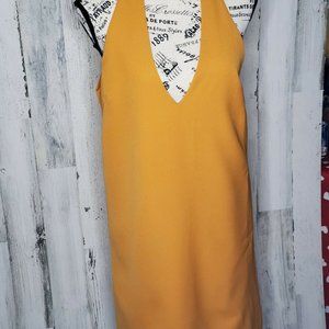 NWT Lucy Paris Women's Mustard Sleeveless Fully M